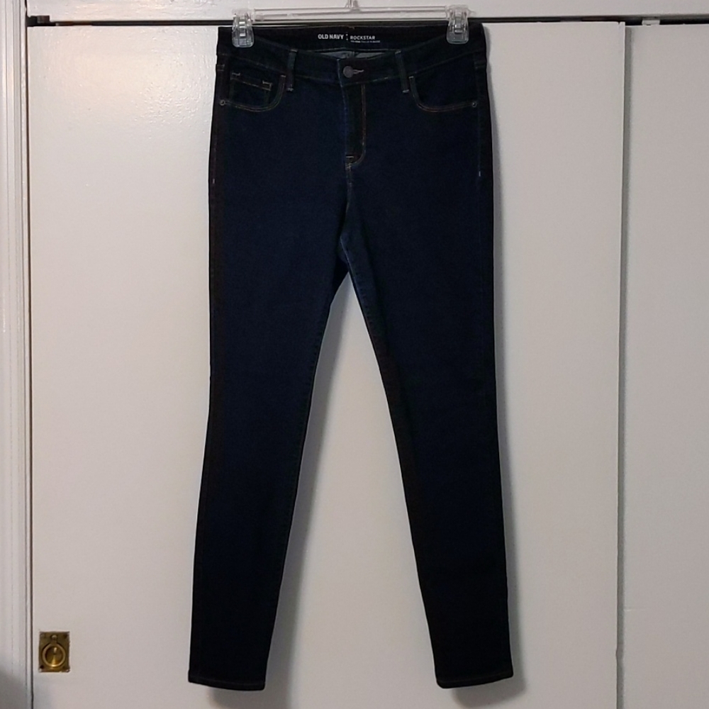Old Navy Dark Wash Rockstar Skinny Jeans